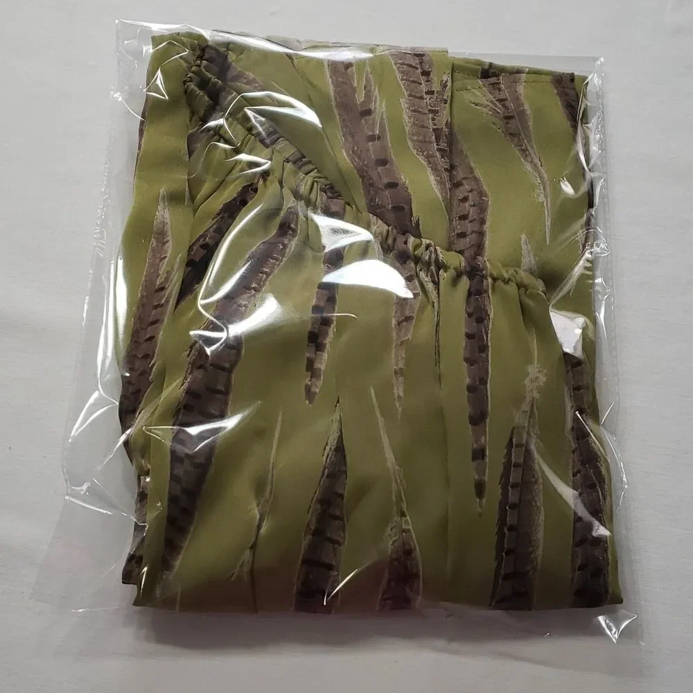 Michael Kors Tarragon Peasant One Shoulder MIDI Dress XSMALL